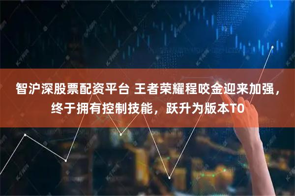 智沪深股票配资平台 王者荣耀程咬金迎来加强，终于拥有控制技能，跃升为版本T0